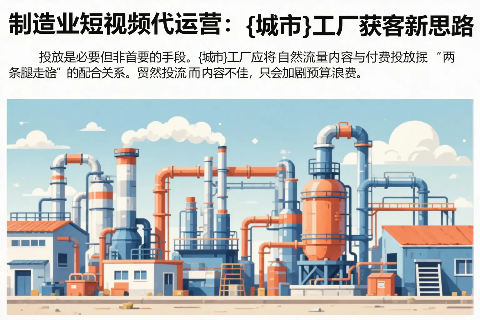 制造业短视频代运营:乌鲁木齐工厂获客新思路