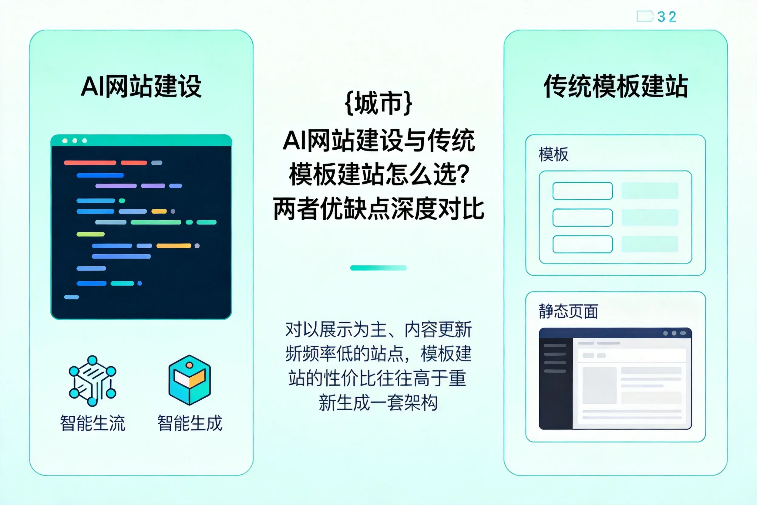 乌鲁木齐AI网站建设与传统模板建站怎么选?两者优缺点深度对比