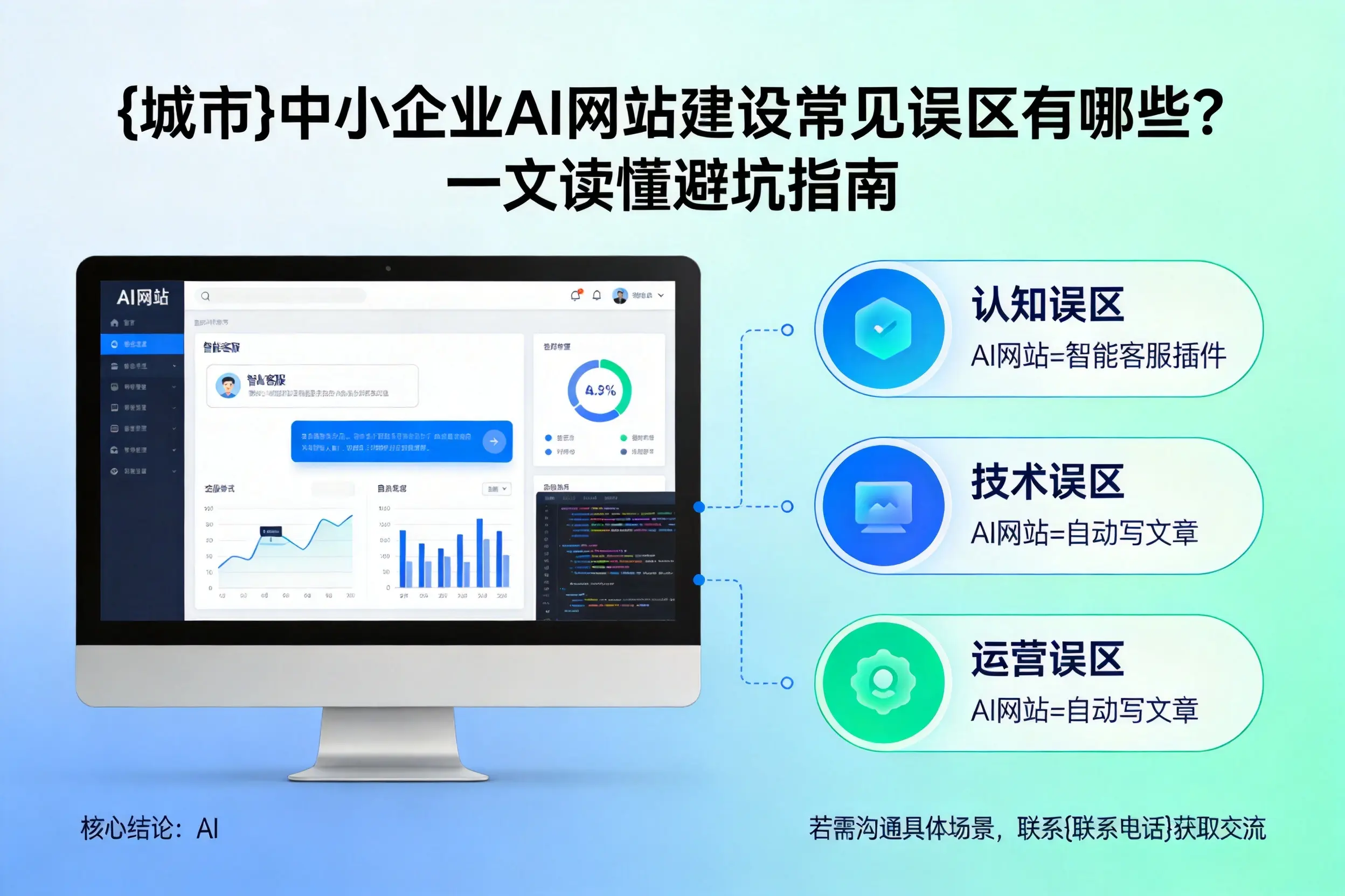 乌鲁木齐中小企业AI网站建设常见误区有哪些？一文读懂避坑指南