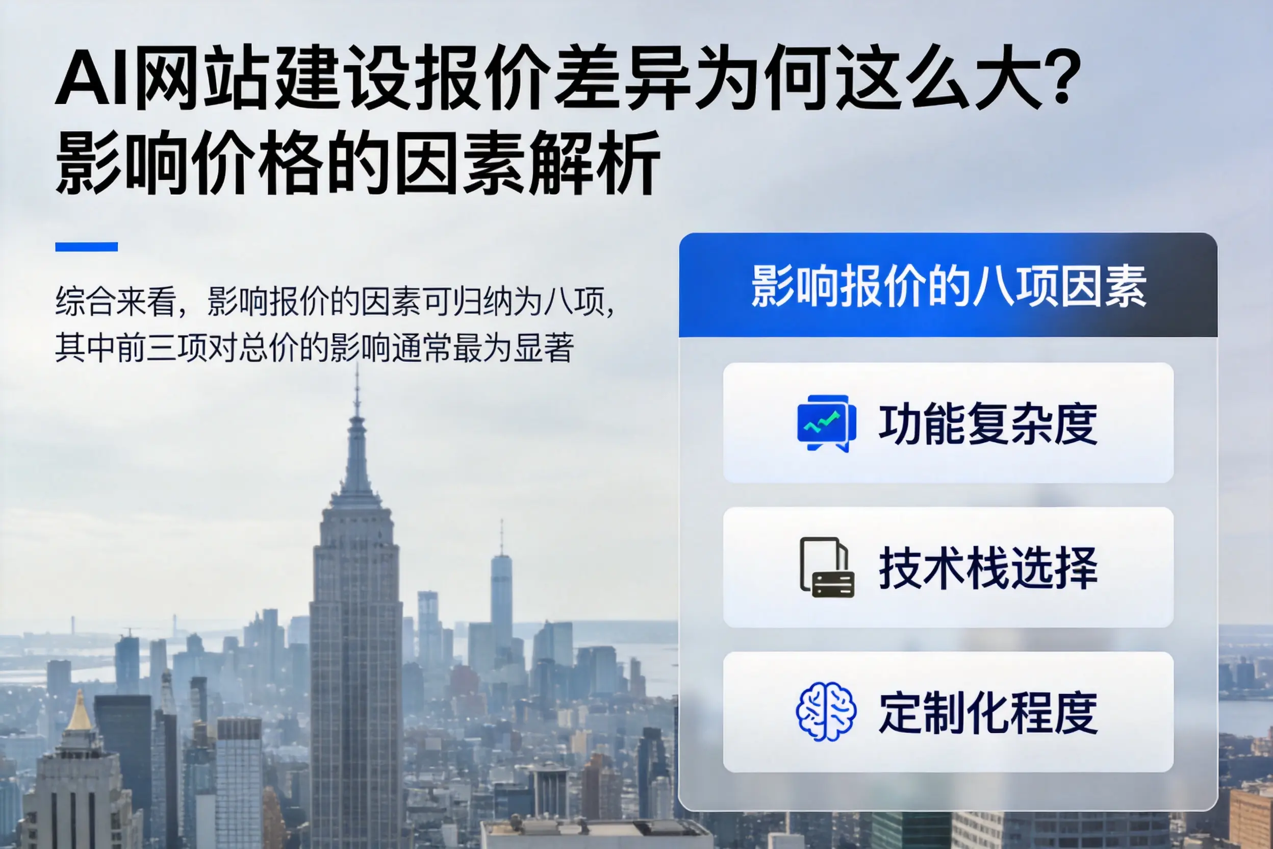 乌鲁木齐AI网站建设报价差异为何这么大?影响价格的因素解析