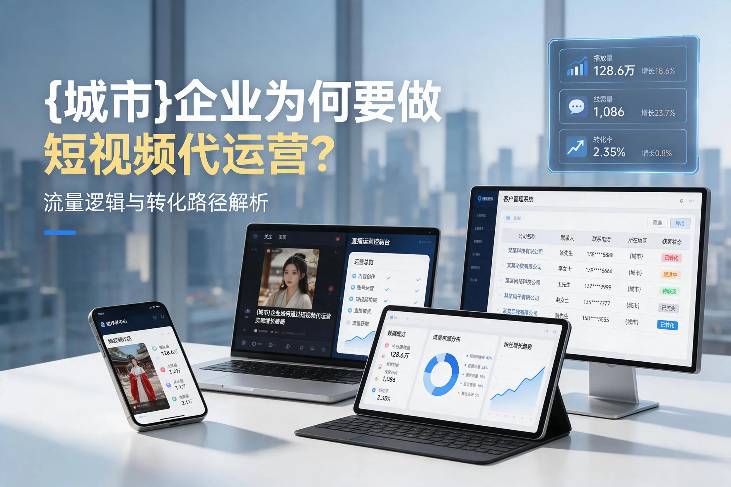 乌鲁木齐企业为何要做短视频代运营？流量逻辑与转化路径解析