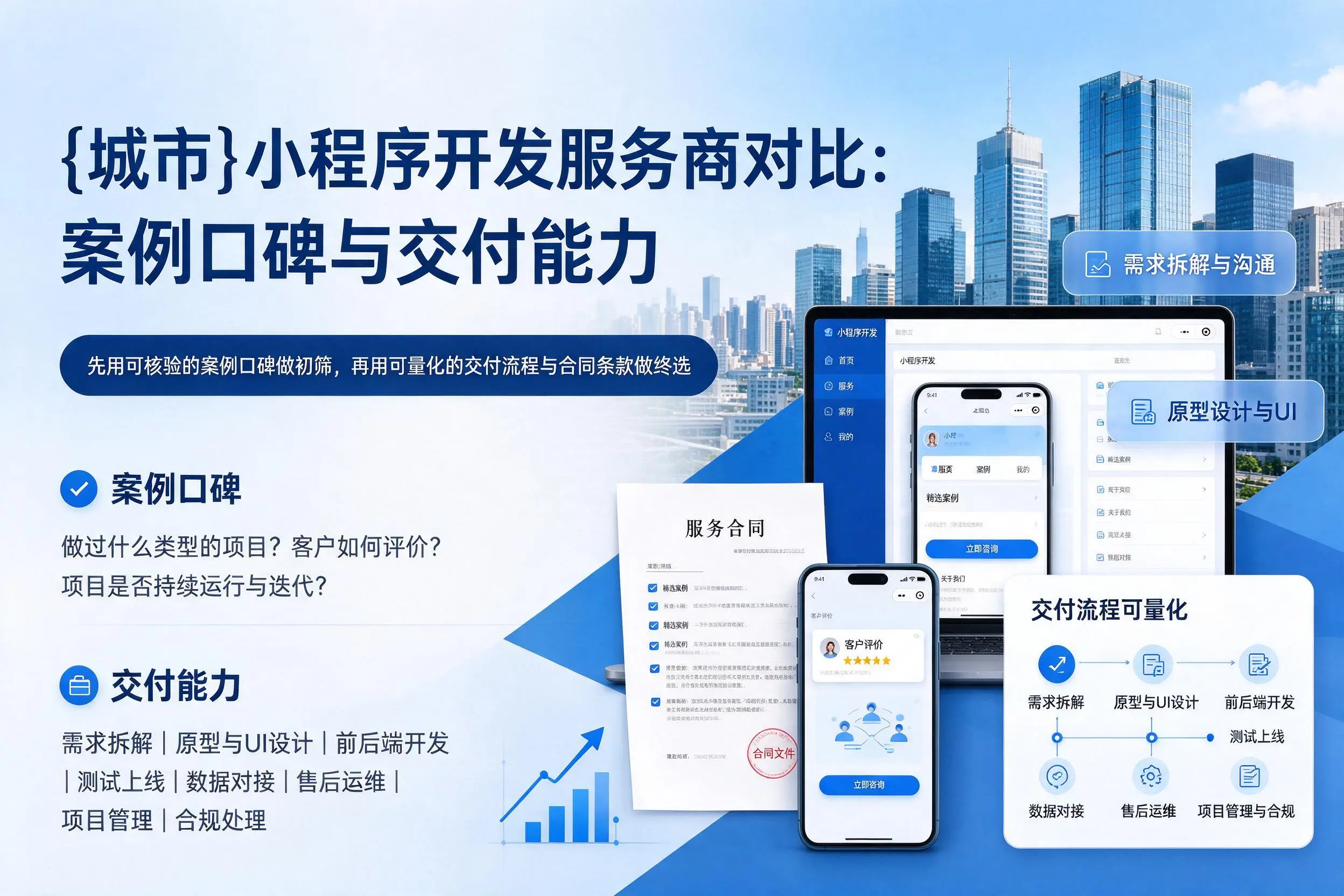 乌鲁木齐小程序开发服务商对比：案例口碑与交付能力