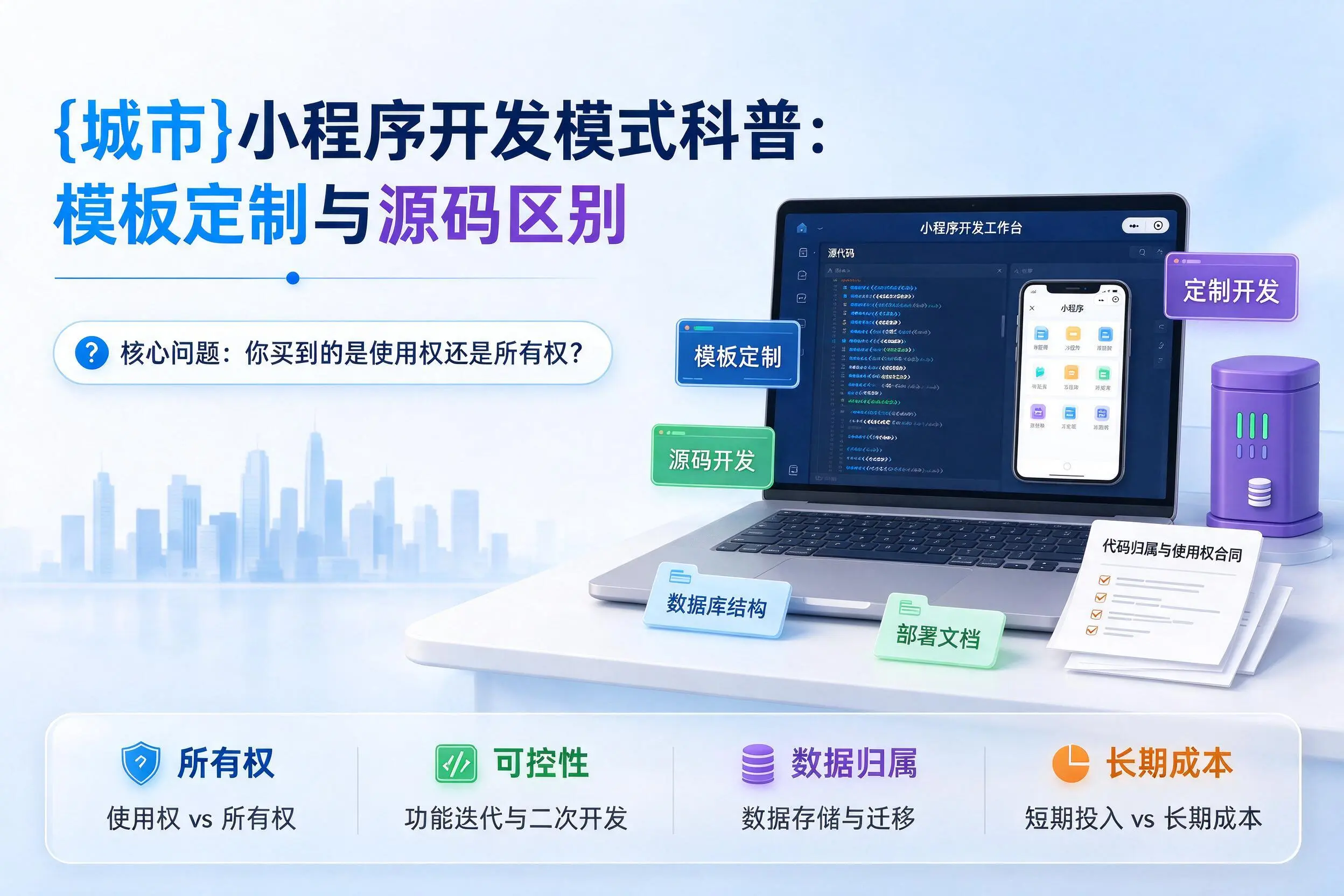 乌鲁木齐小程序开发模式科普：模板定制与源码区别