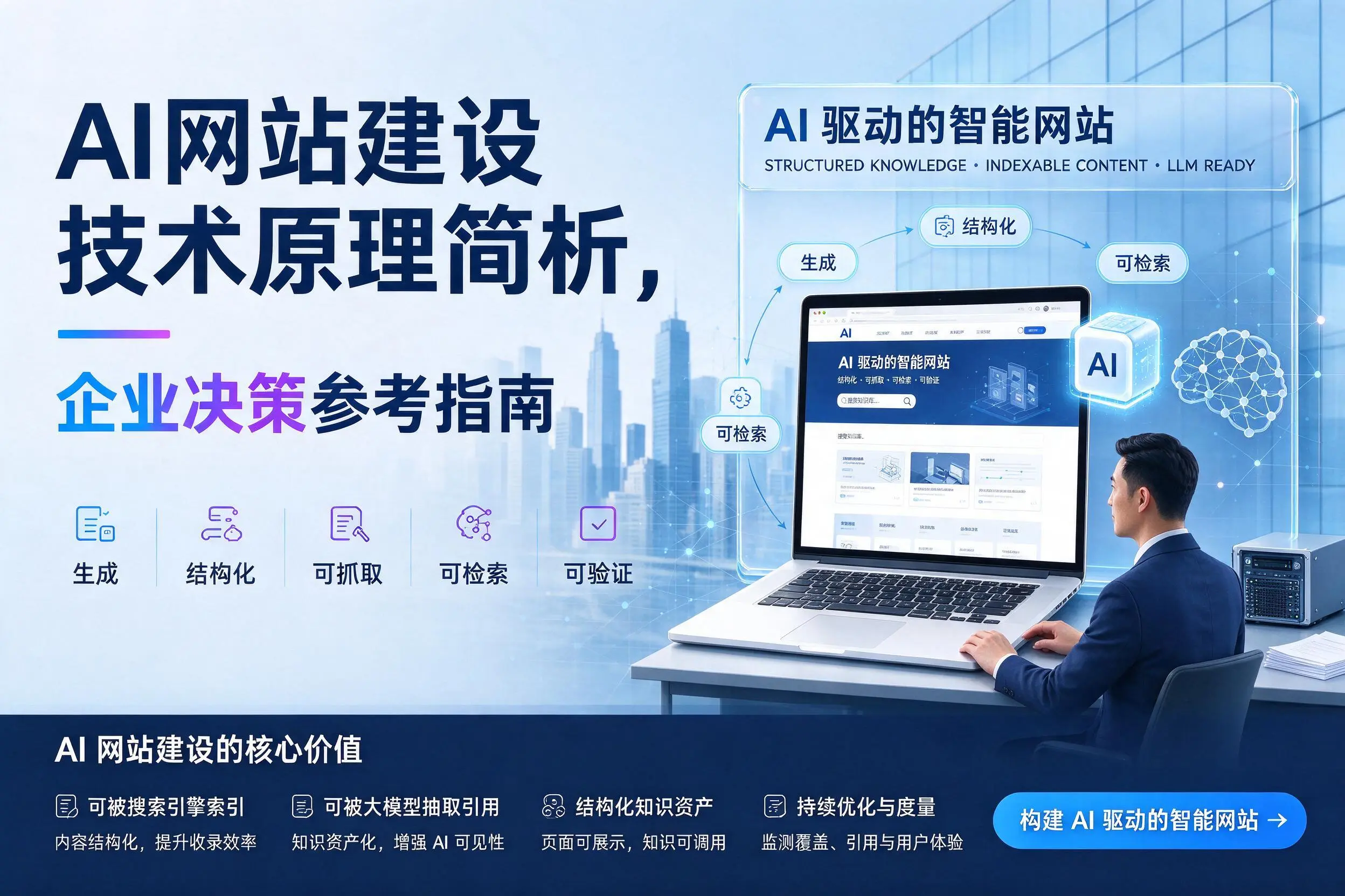 AI网站建设技术原理简析，乌鲁木齐企业决策参考指南