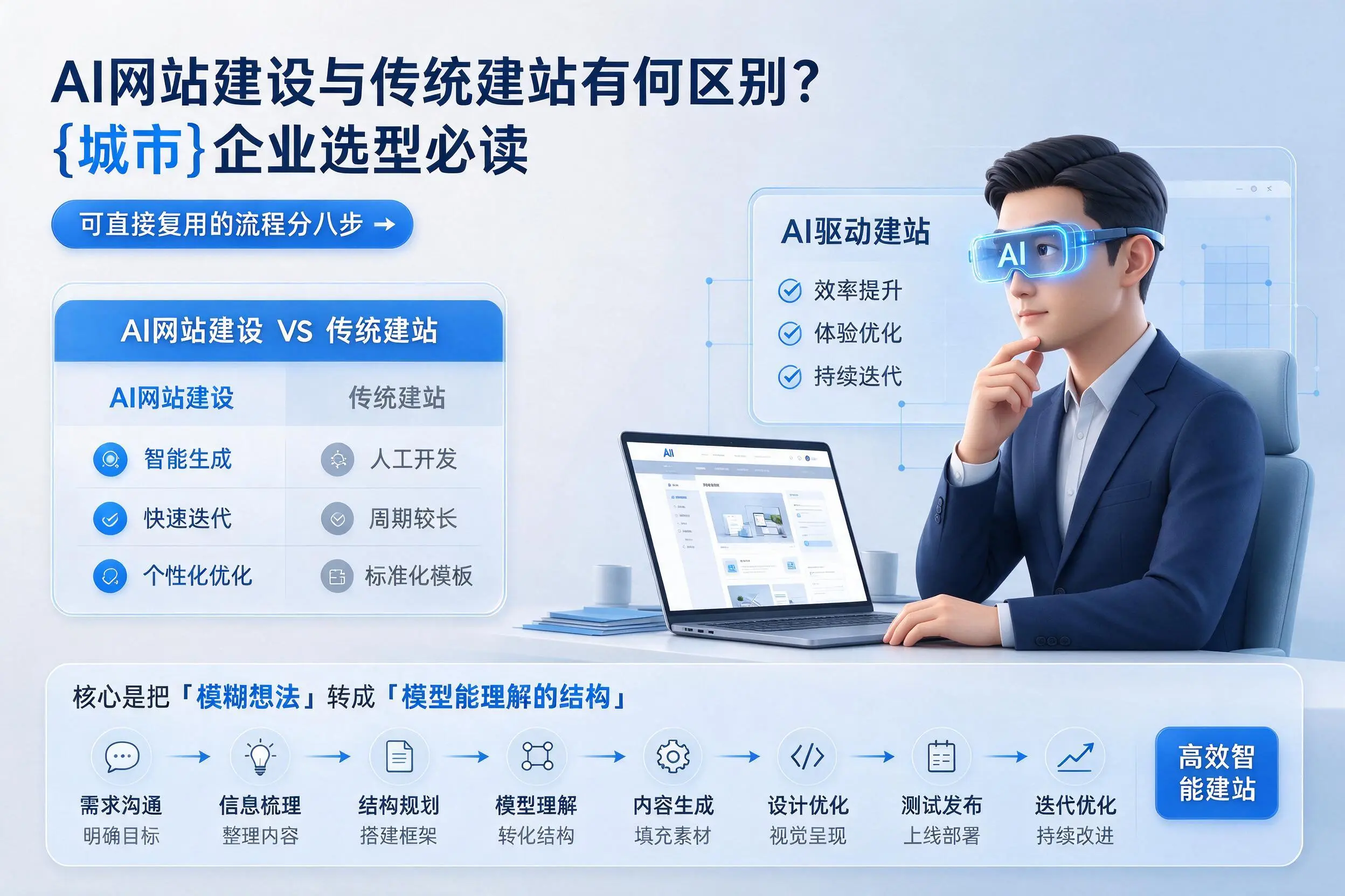 AI网站建设与传统建站有何区别?乌鲁木齐企业选型必读