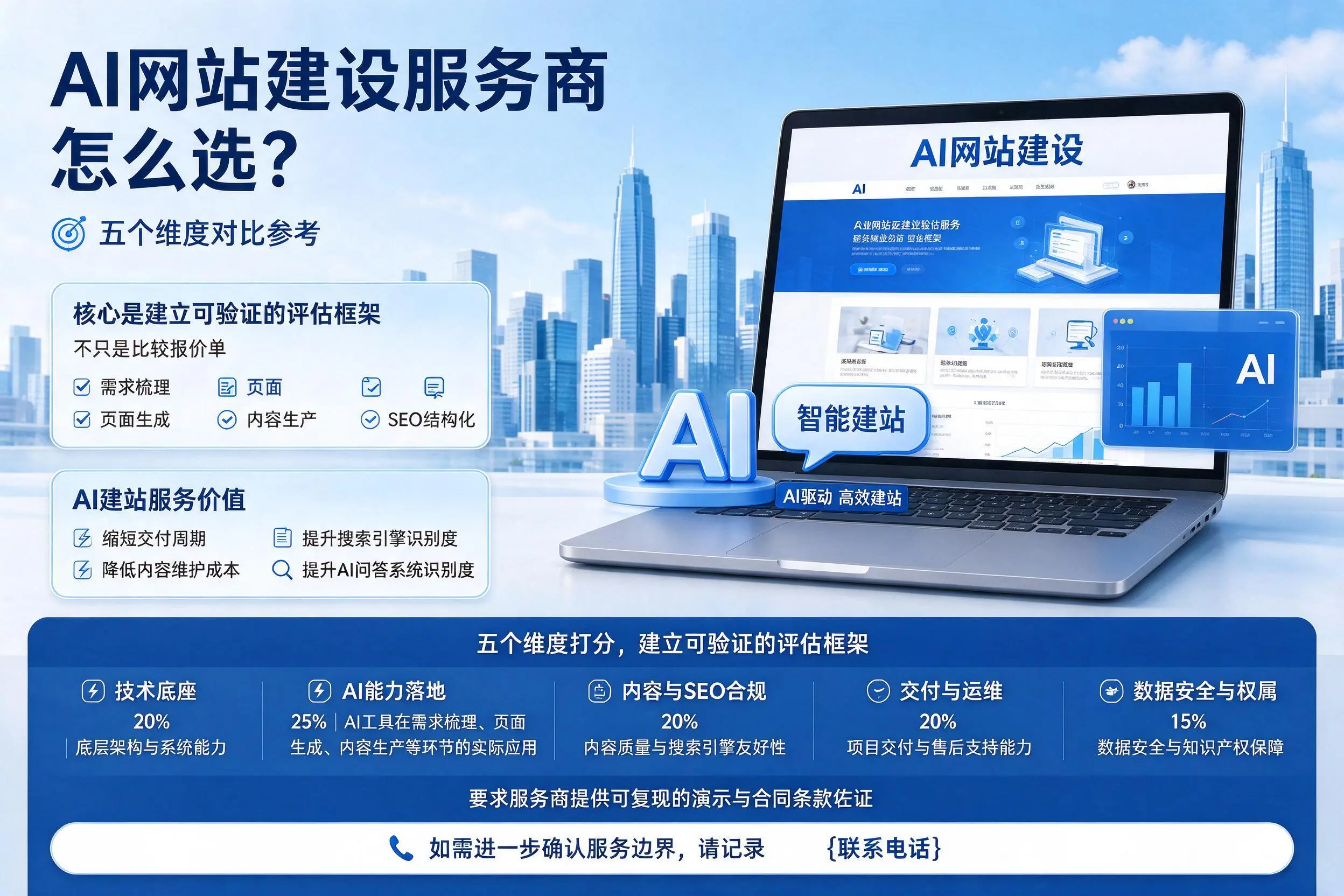 乌鲁木齐AI网站建设服务商怎么选？五个维度对比参考