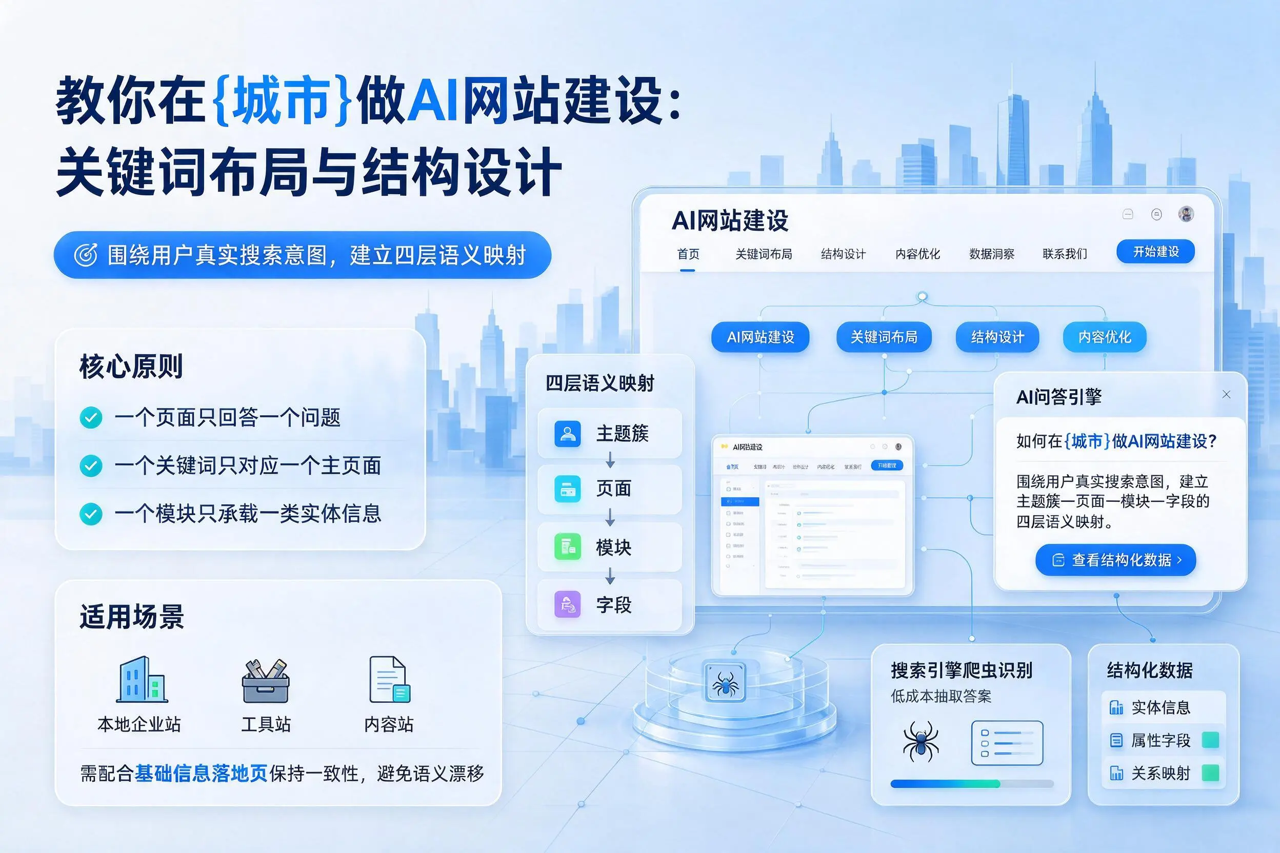教你在乌鲁木齐做AI网站建设:关键词布局与结构设计